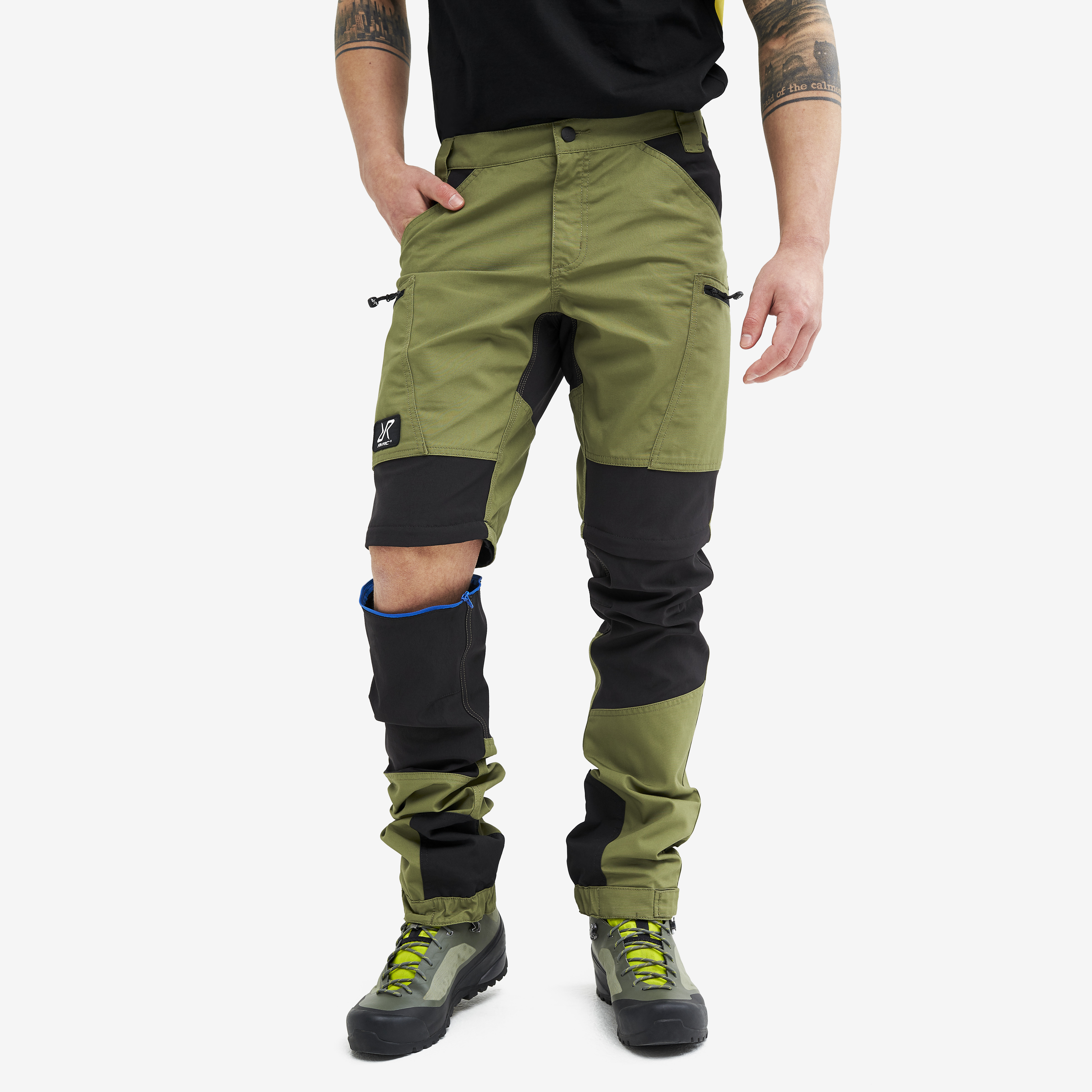 Nordwand Pro Zip-off Pants Men Pine Green | RevolutionRace